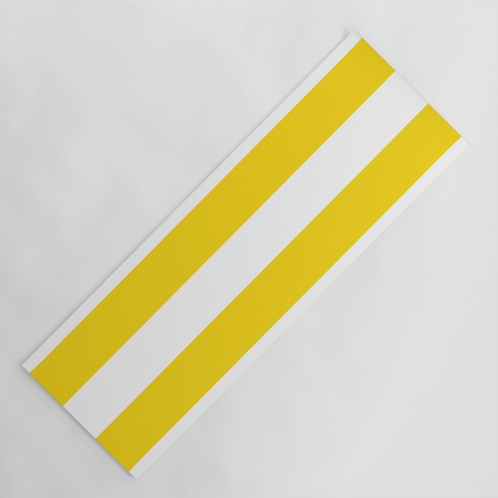 Cabana Yellow Vacation Stripe Yoga Mat Gallery Image 1