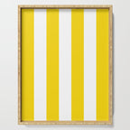 Cabana Yellow Vacation Stripe Serving Tray Gallery Image 1