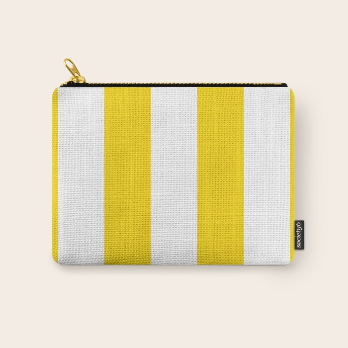 Cabana Yellow Vacation Stripe Carry All Pouch Gallery Image 1
