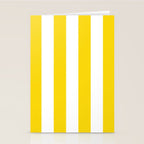 Cabana Yellow Vacation Stripe Stationery Card Gallery Image 2