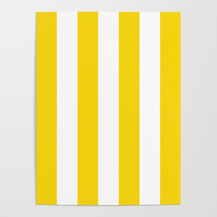 Cabana Yellow Vacation Stripe Poster Gallery Image 4