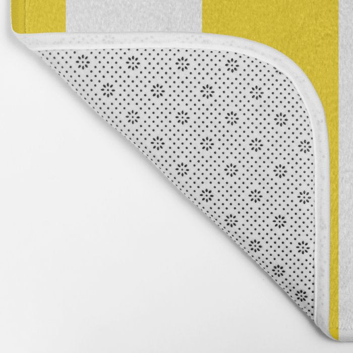 Cabana Yellow Vacation Stripe Bath Mat Gallery Image 2