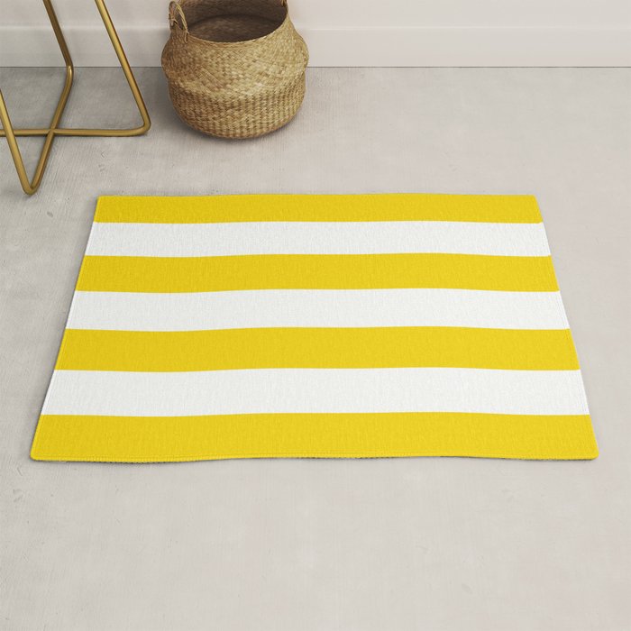 Cabana Yellow Vacation Stripe Rug Gallery Image 1