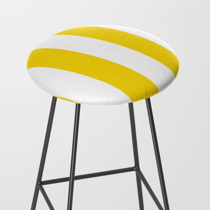 Cabana Yellow Vacation Stripe Stool Gallery Image 2