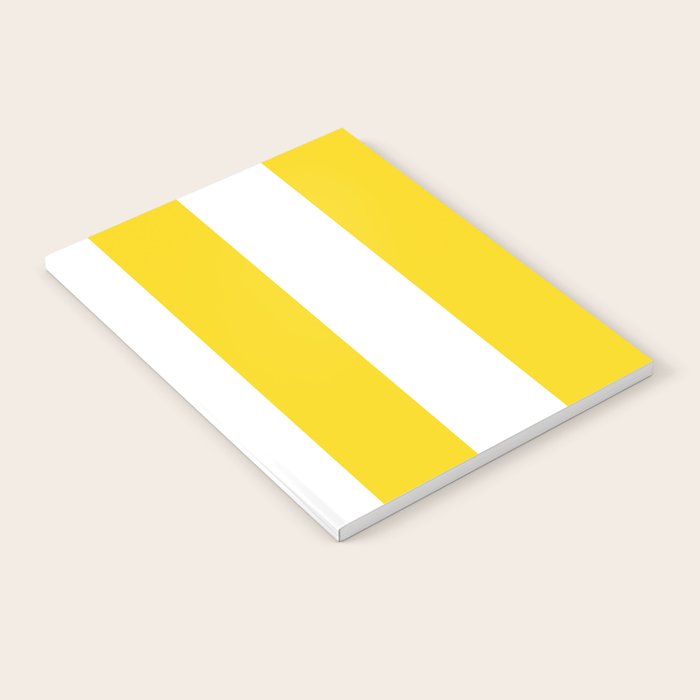 Cabana Yellow Vacation Stripe Notebook Gallery Image 1
