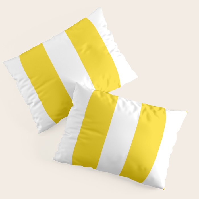 Cabana Yellow Vacation Stripe Pillow Sham Gallery Image 3