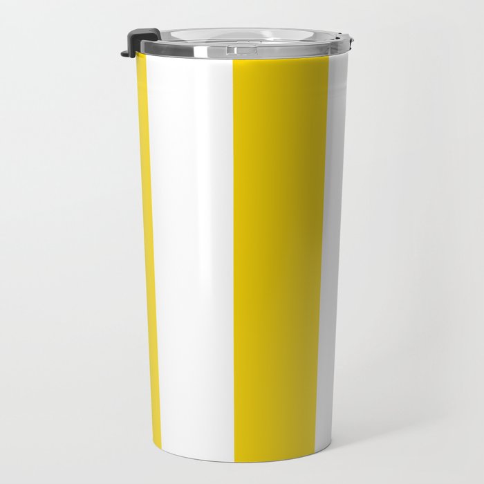 Cabana Yellow Vacation Stripe Travel Mug Gallery Image 3