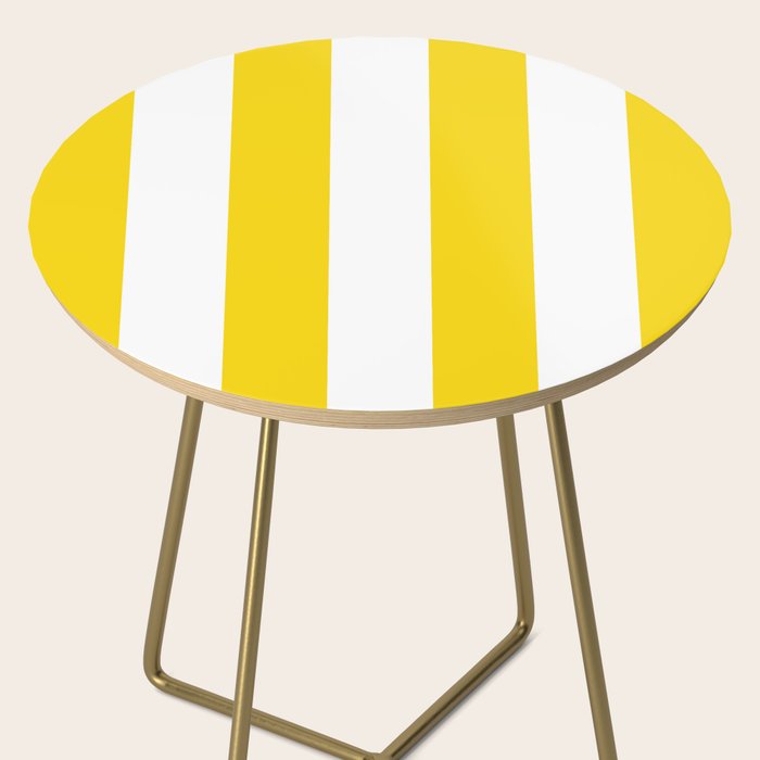 Cabana Yellow Vacation Stripe Side Table Gallery Image 2