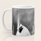 Boy And Chicken, Funny Black and White Old Photo Coffee Mug Gallery Image 3
