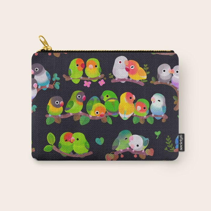 Lovebird - dark Carry All Pouch Gallery Image 1
