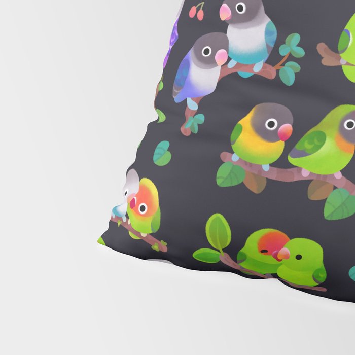 Lovebird - dark Pillow Sham Gallery Image 4