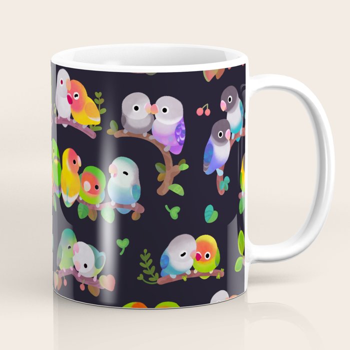 Lovebird - dark Coffee Mug Gallery Image 1