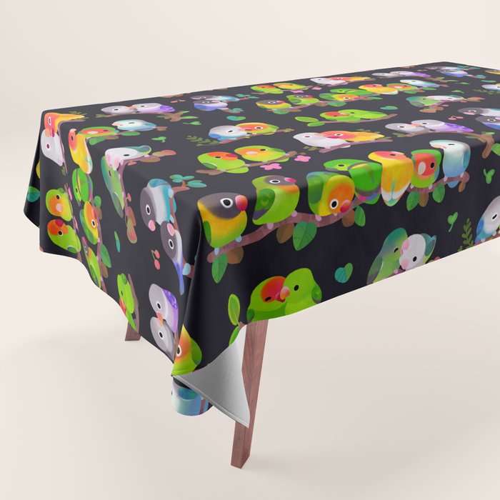Lovebird - dark Tablecloth Gallery Image 1