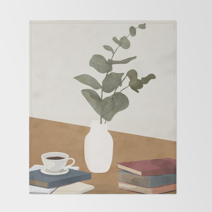 Vase Design 4 Throw Blanket Gallery Image 2