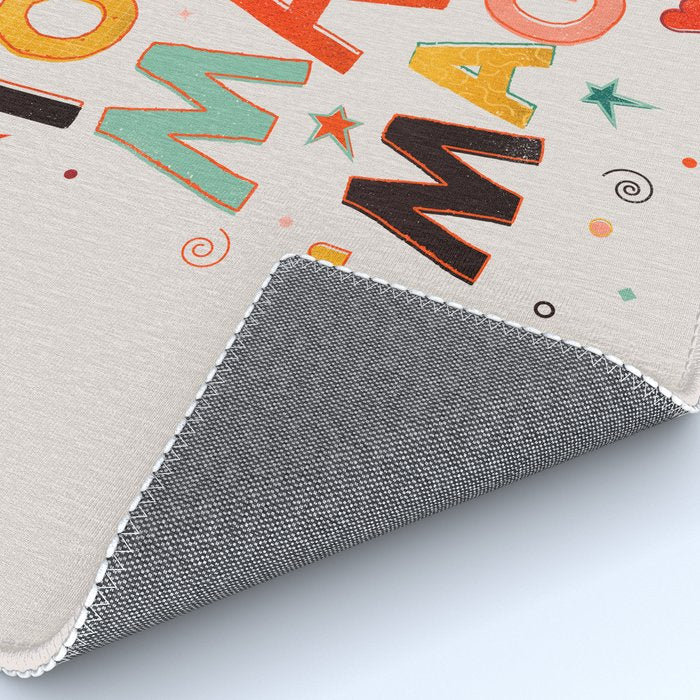 You Are Made Of Magic - colorful letters Rug Gallery Image 4