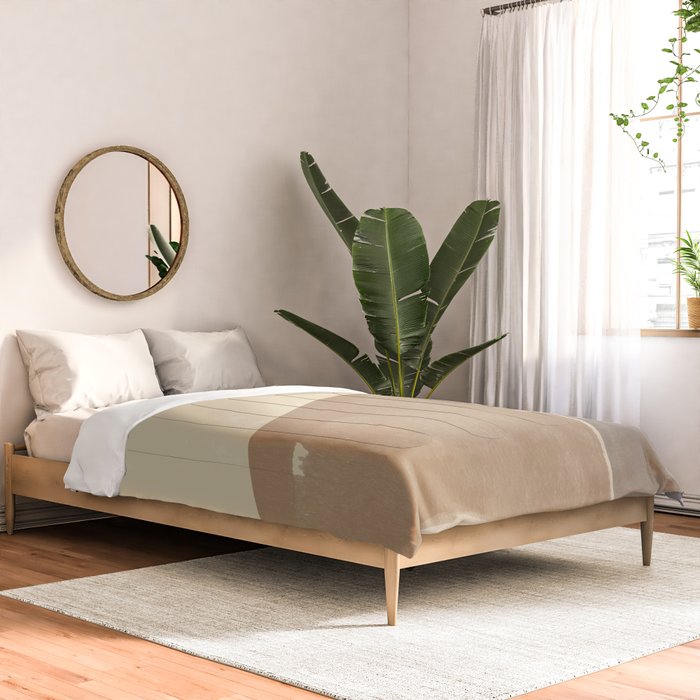 Organic Neutral Tones Shapes Comforter Gallery Image 2