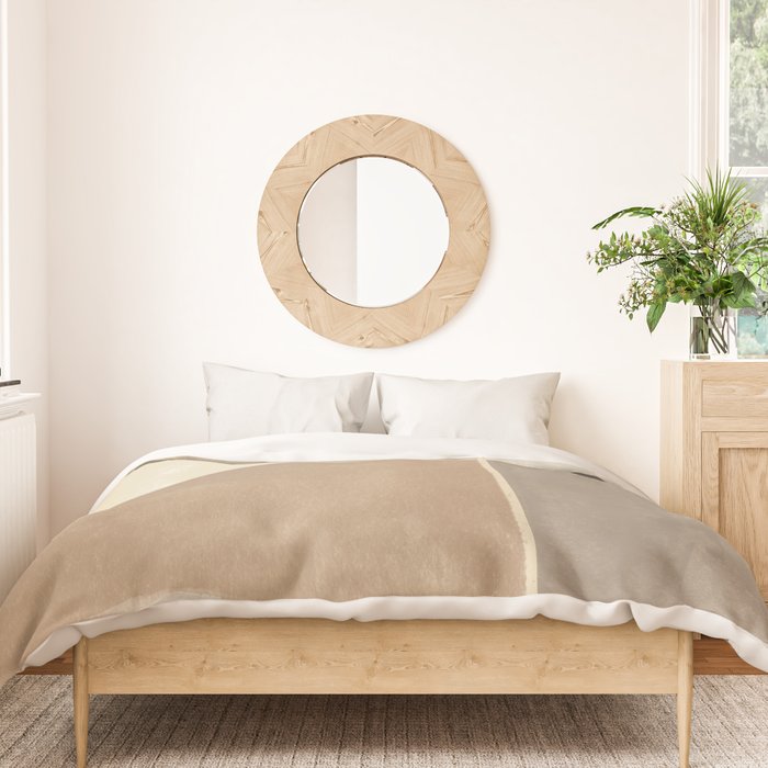 Organic Neutral Tones Shapes Duvet Cover Gallery Image 3