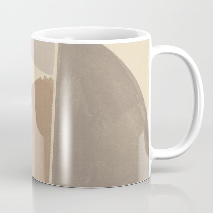 Organic Neutral Tones Shapes Coffee Mug Gallery Image 1