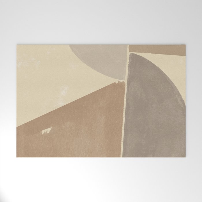 Organic Neutral Tones Shapes Welcome Mat Gallery Image 1