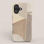 Organic Neutral Tones Shapes iPhone Case Gallery Image 1