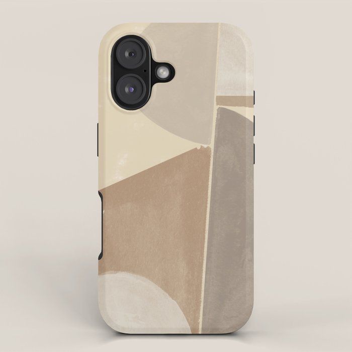 Organic Neutral Tones Shapes iPhone Case Gallery Image 1