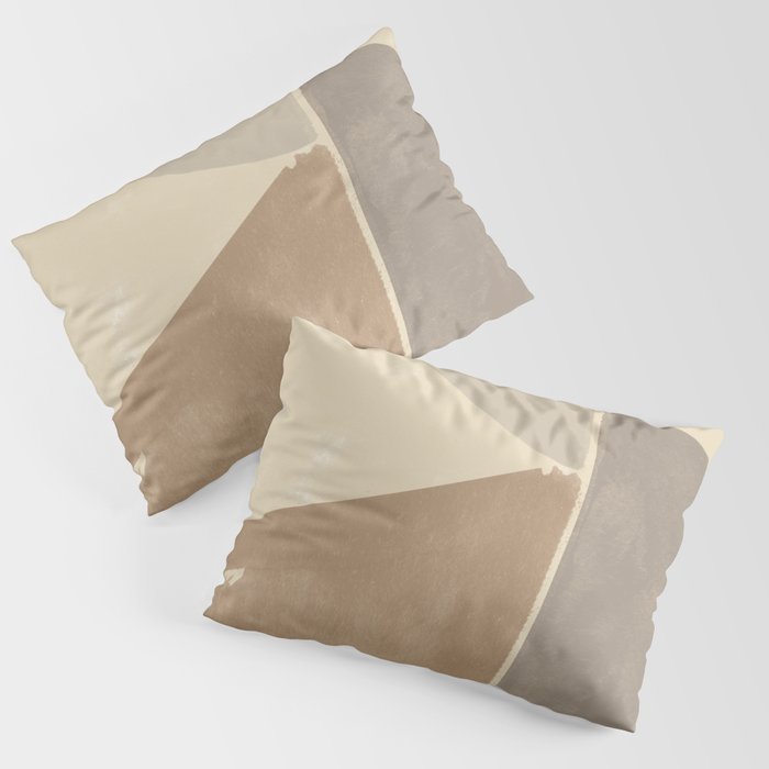Organic Neutral Tones Shapes Pillow Sham Gallery Image 3