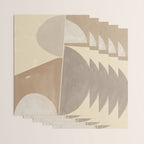 Organic Neutral Tones Shapes Wrapping Paper Gallery Image 3