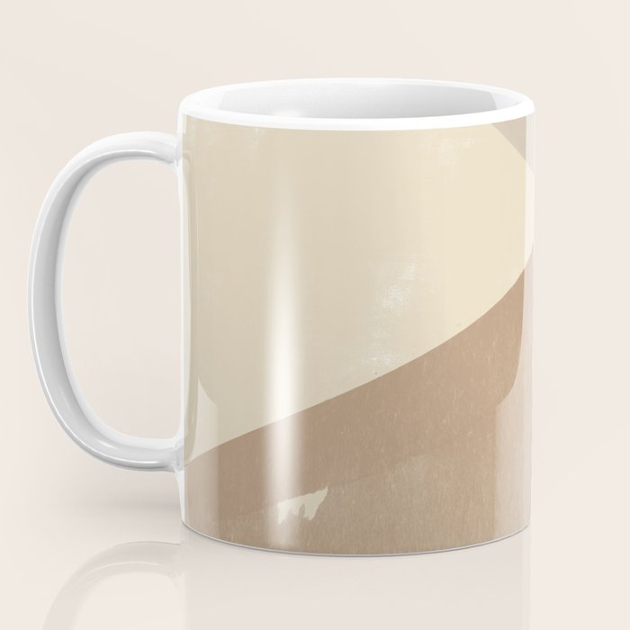 Organic Neutral Tones Shapes Coffee Mug Gallery Image 3