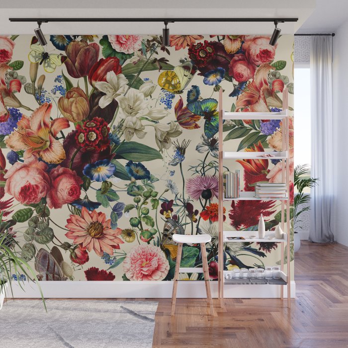 Flower Garden Serenade Wall Mural Gallery Image 1