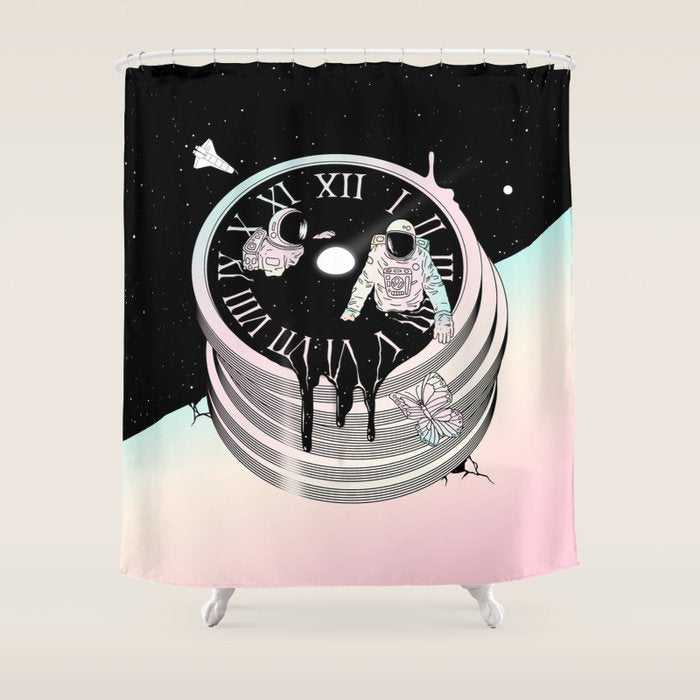 Immersed in Time Shower Curtain Gallery Image 1