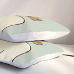 Rose Line Art  Pillow Sham Gallery Image 3