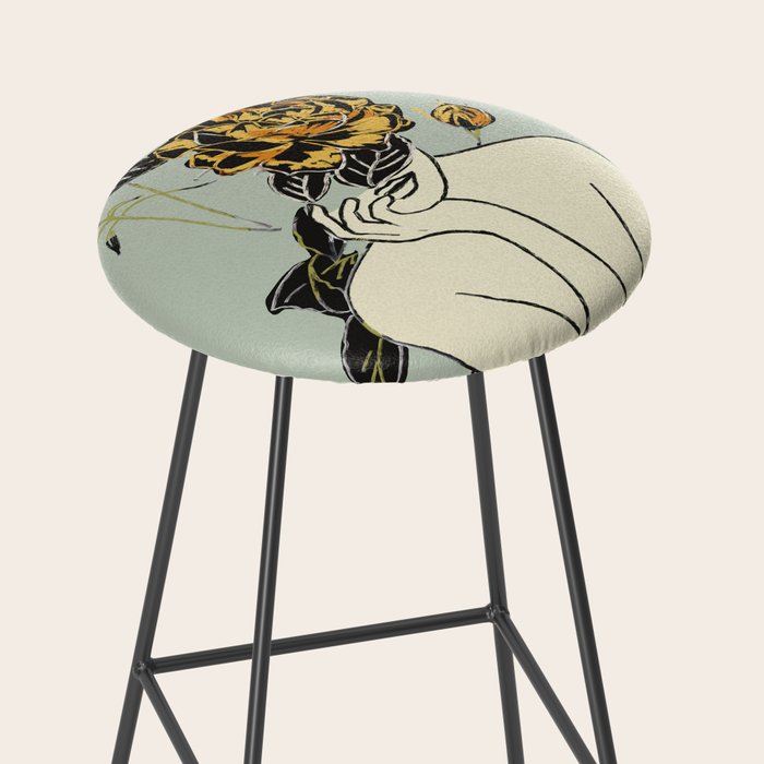 Rose Line Art  Stool Gallery Image 2