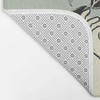 Rose Line Art  Bath Mat Gallery Image 2