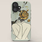 Rose Line Art  iPhone Case Gallery Image 5