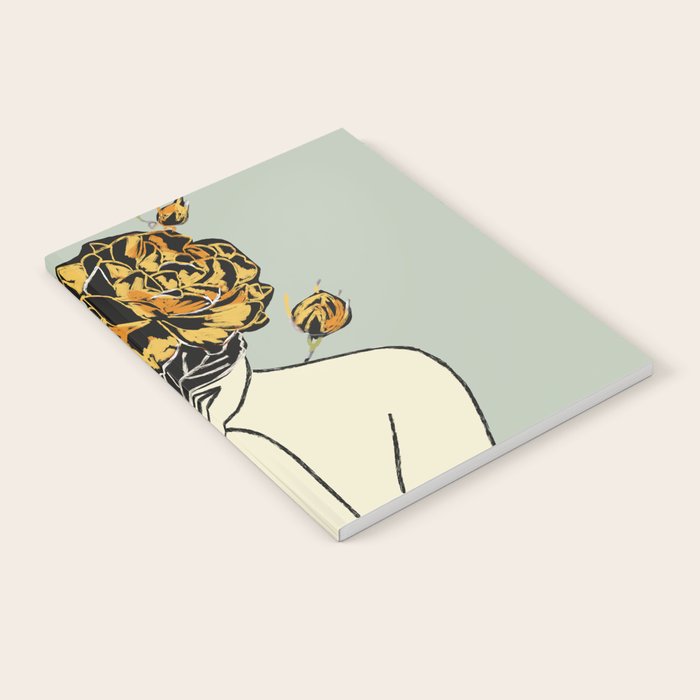 Rose Line Art  Notebook Gallery Image 1