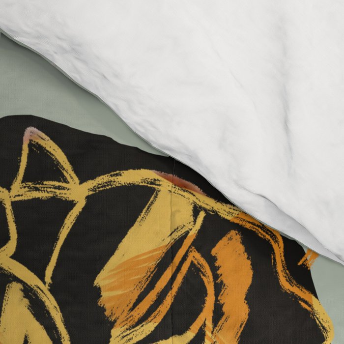 Rose Line Art  Comforter Gallery Image 4
