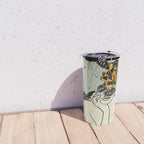 Rose Line Art  Travel Mug Gallery Image 4