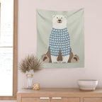 Whimsical Polar Bear Wall Tapestry Gallery Image 2