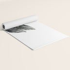 Elegant black white hand painted watercolor swan Yoga Mat Gallery Image 2