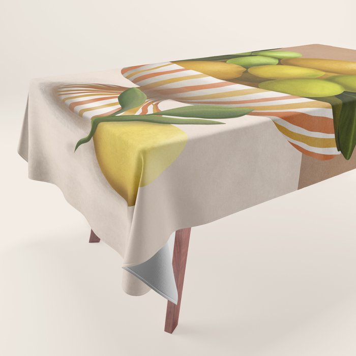 Golden Citrus 1 Tablecloth Gallery Image 1