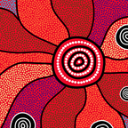 Authentic Aboriginal Art - Central Lands Coffee Mug Gallery Image 2