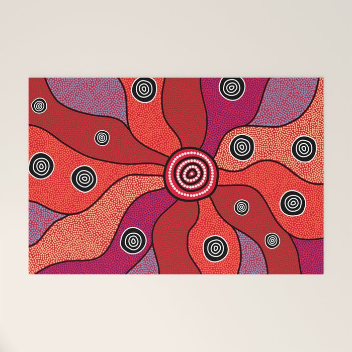 Authentic Aboriginal Art - Central Lands Welcome Mat Gallery Image 1