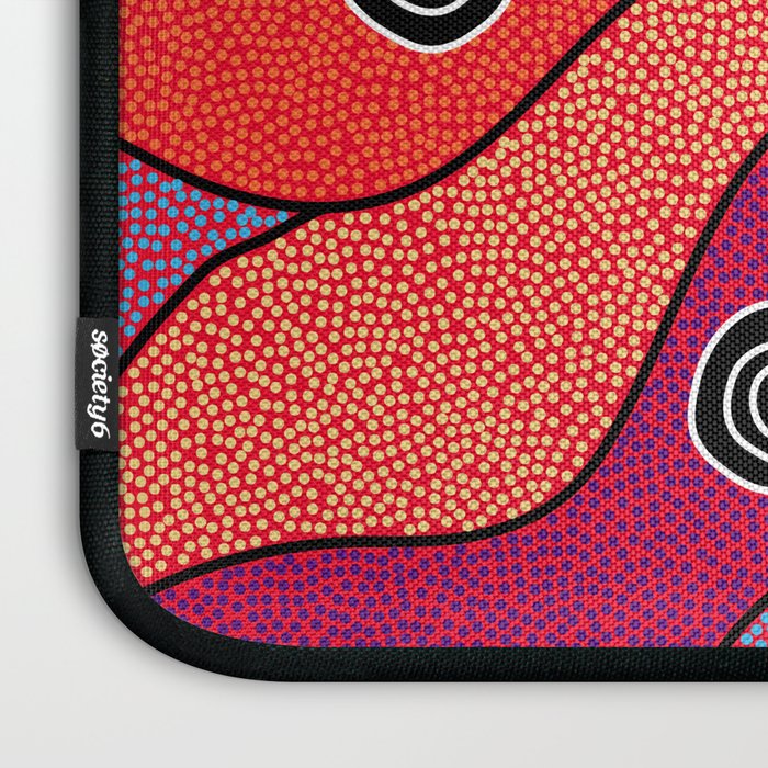Authentic Aboriginal Art - Central Lands Laptop Sleeve Gallery Image 3