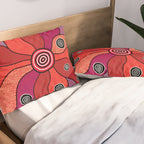 Authentic Aboriginal Art - Central Lands Pillow Sham Gallery Image 2