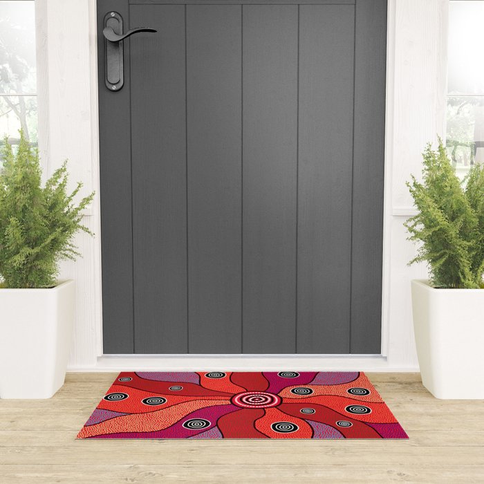 Authentic Aboriginal Art - Central Lands Welcome Mat Gallery Image 3