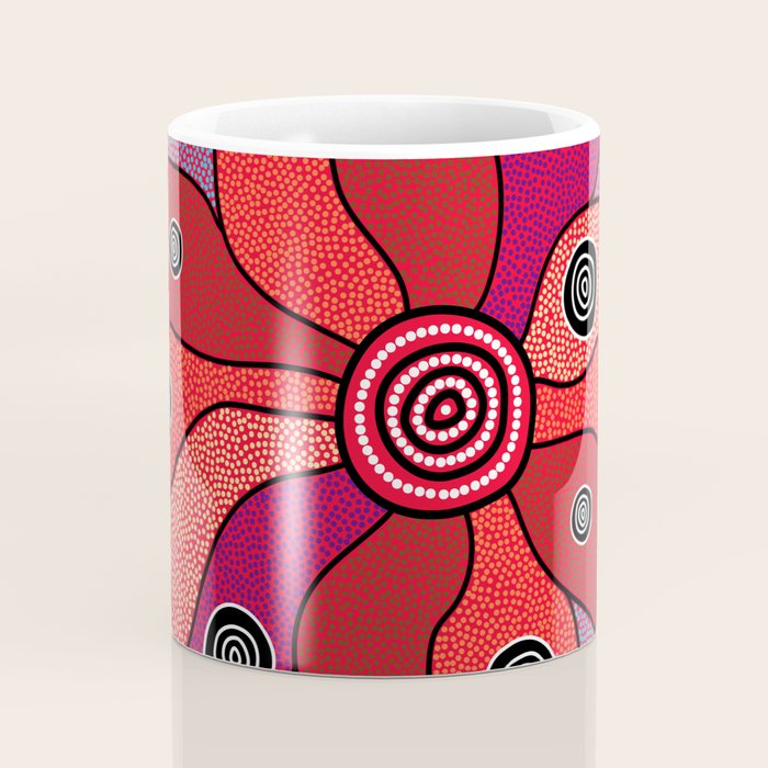 Authentic Aboriginal Art - Central Lands Coffee Mug Gallery Image 4