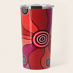 Authentic Aboriginal Art - Central Lands Travel Mug Gallery Image 1