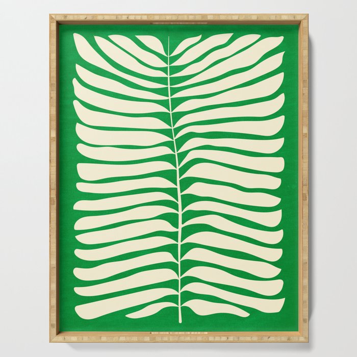 JAZZ FERNS 04 | Pine Green Matisse Edition Serving Tray Gallery Image 1