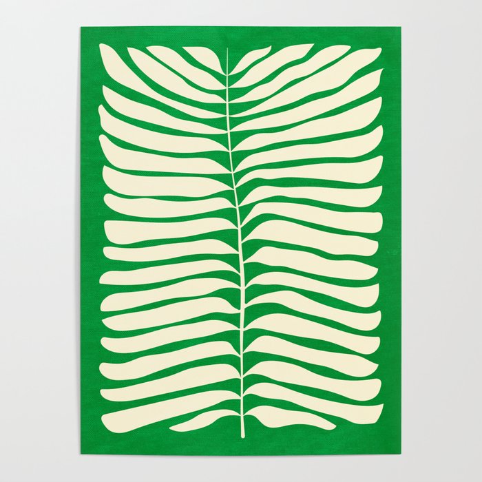 JAZZ FERNS 04 | Pine Green Matisse Edition Poster Gallery Image 1