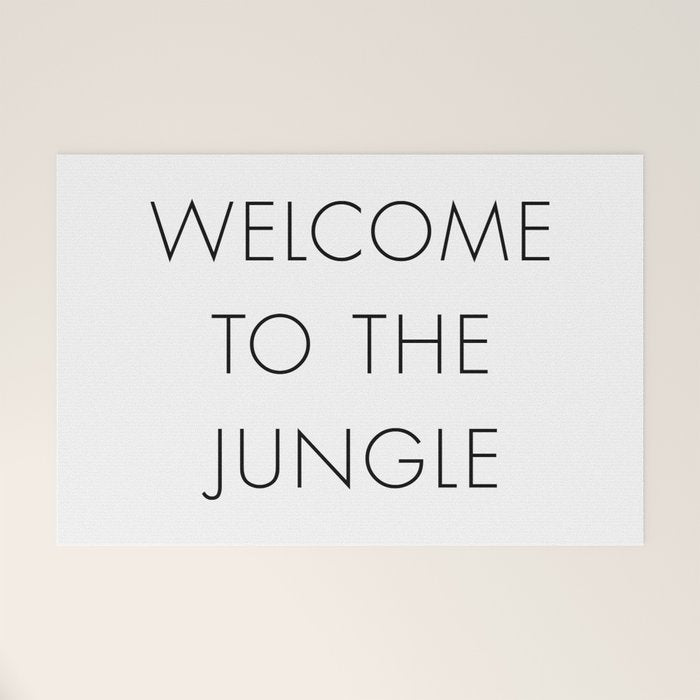 Welcome to the Jungle Welcome Mat Gallery Image 1